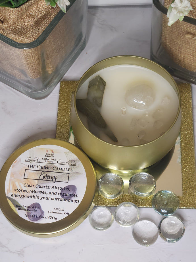 The Vibing Crystal Candles